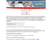 Tablet Screenshot of linguafranca.nl
